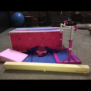 American Girl Gymnastics set + leotard